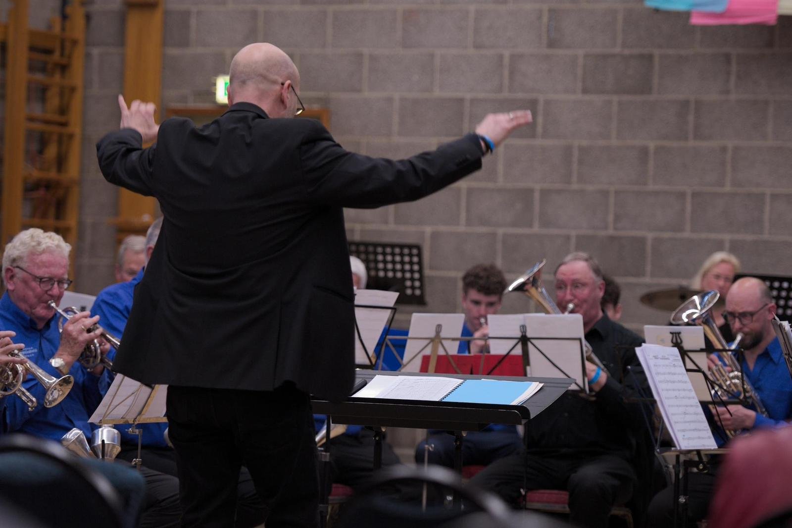 Brassband Eensgezindheid tijdens het Trilveen Festival